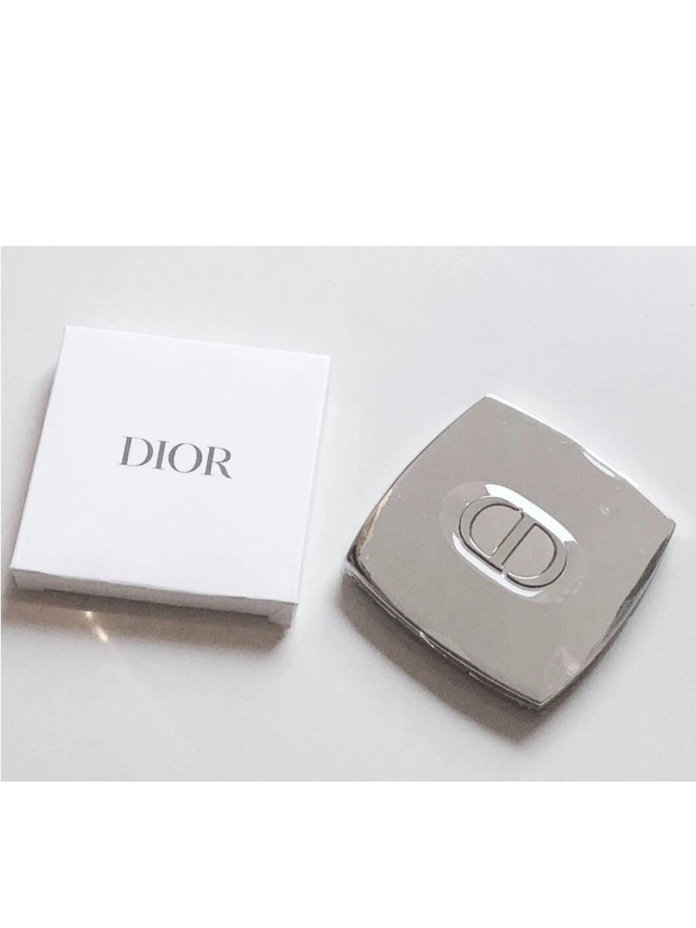 Christian Dior Silver Compact Folding Mirror- Brand New in Box